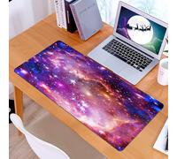 KDWJS Gaming Mouse Pad Mouse Mat - 35.5 x 16 in - XXL mousepad - Table mat large size - improved precision and speed - Stunning display of cosmic nebulae, magnificent scenery of colorful nebulae in t