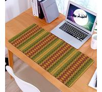 KDWJS Gaming Mouse Pad Mouse Mat - 35.5 x 16 in - XXL mousepad - Table mat large size - improved precision and speed - African,Abstract Tribal Motifs Vertical Ethnic Borders Folkloric Hippie Antique