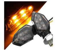 KDWNRHGK Motorcycle Turning Indicators 2/4Pcs Motorcycle Turn Signal Light Smoke Lens Indicator 5LED Moto Amber Blinker Lamp For KA&WASAKI Signals
