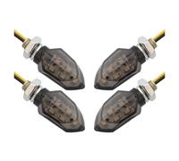 KDWNRHGK Motorcycle Turning Indicators 2/4Pcs Motorcycle Turn Signal Light Smoke Lens Indicator 5LED Moto Amber Blinker Lamp For KA&WASAKI Signals