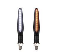 KDWNRHGK Motorcycle Turning Indicators Motorcycle Amber Turn Signal Indicator Light Front Rear White Day Running Flowing Red Brake Lamps Motorbike Blinker