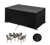 KDXAOBEI Garden Furniture Covers,270x80x90cm(LxWxH) outdoor rattan furniture covers waterproof,Heavy Duty Oxford Polyester Patio Table Cover Windproof,Anti-UV,for Rainy,Snowy and Sunny