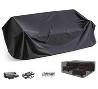 KDXAOBEI Garden Furniture Covers Waterproof 60x60x60cm 420D Oxford Garden Furniture Covers, Outdoor Furniture Covers, Rectangular Patio Furniture Set Covers, Rattan Furniture Cover