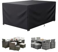 KDXAOBEI Garden Furniture Covers Waterproof,Outdoor Rattan Sofa Cover40x40x40cm(LxWxH), Outside Rattan Sofa Cover 420D Heavy Duty Oxford Fabric, Anti-UV, Rip Proof Patio Sofa Covers