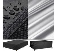 KDXAOBEI Garden Table Furniture Covers 80x80x80cm Heavy Duty 420D Oxford Fabric Waterproof, Windproof, Anti-UV, Garden Covers, Rattan Furniture Covers Extra Large Patio Cover,Square,Rectangular