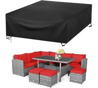 KDXAOBEI Outdoor Garden Furniture Covers 100x70x90cm(LxWxH) Garden Coverswith Windproof Closure Buckle,Outdoor Patio Set Cover for Chair Set,420D Oxford fabric, Waterproof, Windproof, Anti-UV