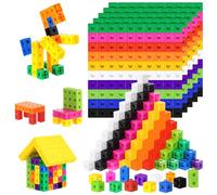 KDXBQ 1000 Pcs Linking Counting Cubes, Plastic Counting Blocks, Colorful Math Cubes, Math Manipulatives Classroom Learning Supplies for Preschool Activities