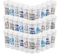 KDXBQ 30 Pcs Employee Appreciation Coffee Cups Thank You Gift 470 ml Reusable Plastic Tumbler Cups with Lids Inspirational Travel Mug Team Gift for Staff Coworkers Thanksgiving Gifts (White)