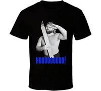 KDXDOX Hacksaw Jim Duggan Retro Wrestling Legend T Shirt Black