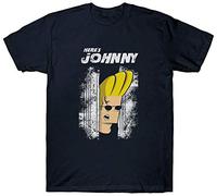 KDXDOX Johnny Bravo T Shirt Here's Johnny Parody Black