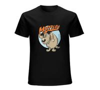 KDXDOX Muttley Tshirt Wacky Races Dastardly and Muttley Sidekick Cartoon Dog Fictional Black