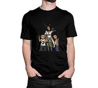 KDXDOX The Boondocks Men's Cotton T Shirts Shirtoft & Smooth Fashion Casual S Black