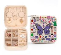 kdxpbpz Music Lovers Gifts for Women Rodrigo Sour OR Travel Jewelry Case Sour Song Gifts Fan Lover Classic Inspiration Music Gift for Women Her Friends Girls Holder Organizer Jewelry Box