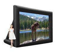 KDXYSL inflatable movie screen, Inflatable Projector Screen Outdoor with Quiet Fan, Blow up Mega cinema screen Theater Projector Screen for Backyard Party Travel, 14ft