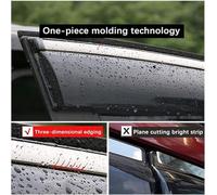 KDZDJH Car Wind Deflectors Set For Mercedes Benz GLC L Class X253 2019-2022 Window Visor Guard Rain Strip Windproof Moulding Accessories Protector