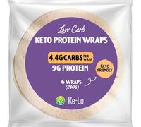Ke-Lo Low Carb - High Protein Wraps (6 x 40g) | Keto Wraps | Versatile & Convenient Low Calorie Keto Tortillas | Ideal for the Keto Diet | 1g Net Carb