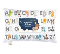 KeaABC Organic Cotton Toddler Pillow with Pillowcase - My Little Dreamy Pillow for Sleeping, Kids & Travel