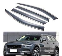 KEAAN 4Pcs Tinted Wind Deflectors for Volvo V90 2017-2021, Car Side Window Wind Rain Deflector, Car Side Door Stick-On Deflector Sun Visors Vent Shade Smoke Guards