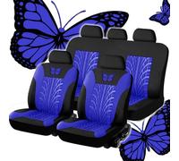 KEAAN 5 Seats Universal Car Seat Covers for Subaru Impreza Sedan/Impreza WRX STI Sedan GK GP/GJ GE/GH/GR/GV GD/GG GC Sedan 1993-2023 Full Set Front And Rear Seat Covers,Blue
