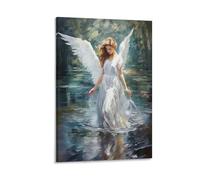 KeAan Angel Canvas Print Colourful Wall Art -Modern Room Bedroom Piece Home Decor Interior Design 16x24inch(40x60cm)