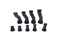 KEAAN Compatible with Thrust-mas-TER Hotas Warthog F/A-18C Cougar 360 Degree Rotation Extension Bar Curved Straight Joystick Change DIY Game Parts (Color : Bent 110mm)