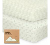 KeaBabies 2-Pack Crib Sheets for Boys,Girls - Viscose Derived from Bamboo Fitted Crib Sheet, Organic Baby Crib Sheets, Crib Mattress Sheet,Toddler Bed Sheets,Baby Sheets for Crib Fitted Sheets(Fleur)