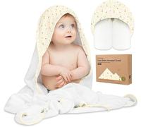 KeaBabies Baby Towel with Hood for Newborns - Large Bamboo Hooded Towel Baby for Boys, Girls, Toddlers, Particularly Absorbent and Soft Baby Bath Towel (Dreamers)