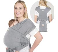 KeaBabies D-Lite Baby Carrier - Easy to Carry, Adjustable Baby Carrier, Baby Carrier for Newborn to Child, Ring Baby Carrier, Ring Baby Carrier (Classic Gray)