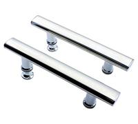 KEABATH 2 Pack Square Shower Door Handle with Plastic knobs Replacement for Shower Enclosure Shower Room Cabin Handle 145mm Hole to Hole Center