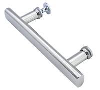 KEABATH Stainless Steel 304 Shower Door Handle, 1PC Shower Square Glass Door Handle Pull Handle Parts Replacement for Shower Enclosure, Shower Room Cabin 145mm Hole to Hole Center