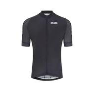 Keada Essential Short Sleeved Cycling Jersey - Short Sleeve Cycling Jersey Men - Mens Short Sleeve Cycling Jersey - Mens Bicycle Winter Thermal Cycling (UK, Alpha, M, Regular, Regular, Black)