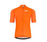 Keada Essential Short Sleeved Cycling Jersey - Short Sleeve Cycling Jersey Men - Mens Short Sleeve Cycling Jersey - Mens Bicycle Winter Thermal Cycling (UK, Alpha, M, Regular, Regular, Orange)