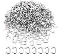 Keadic 1000 Pieces Galvanized Pig Rings Assortment Kit, Professional Upholstery Pig Rings, Installation Kit for Furniture Pads, Bungee Shock, Meat and Sausage Casing, Animal Cages