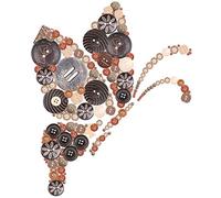 Keadic 1000PCS Buttons for Craft,Mixed Assorted Colorful Buttons Resin Round Crafting Buttons for Crafts DIY Knitting Sewing Painting Handmade Ornament Doll Decoration(Coconut Shell)