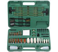 Keadic 110Pcs Universal Gun Cleaning Kit, Portable Firearm Maintenance Tools Set with Brass Rods Brushes Mops Patches for Pistol Rifle Shotgun Airgun Hunting Use