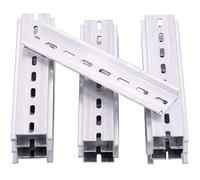 Keadic 15Pcs DIN Rail Slotted Aluminum RoHS Assortment Kit, 6 Inches Long 35mm Wide 7.5mm High