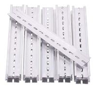 Keadic 15Pcs DIN Rail Slotted Aluminum RoHS Assortment Kit, 9.8 Inches Long 35mm Wide 7.5mm High