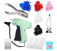 Keadic 2007 Pieces Tagging Gun Kit, Garment Price Label Attacher with Spare Steel Needles Plastic Fasteners 5 Colours Hang Tag Strings Hole Punch for Retail Shop Yard Sale Clothing Labelling