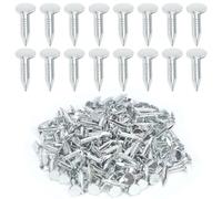 Keadic 300Pcs 3/4" Galvanized Roofing Felt Nails Bulk Set, 20mm Broad Head Pins House Hardware Nail for Roofing Felt Insulation Film Foam Board Asphalt Singles Fastening