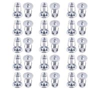 Keadic 30Pcs M5*25 Jack Nut Set, Nutserts Jacknut Srew Anchor Threaded Insert Petal Nuts Rivnut Blind for Plastic Hardboard Polywood Pressboard