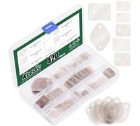Keadic 420Pcs 7 Style Mica Insulating Sheet Assortment Set, TO-220, TO-3P, TO-3P11, TO-3PL, to-3 Transistor Insulator Pads Thermal Insulation Repair Parts for Lighting Electronics