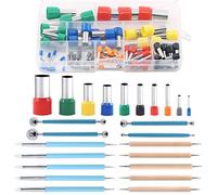 Keadic 90 Pieces Round Polymer Clay Cutters Mold & Wood Pottery Clay Sculpting Tools & Double-Ended Ball Styluses Dotting Tools & Silicone Clay Sculpting Tools for Ceramic Slay Art Projects Sculpting