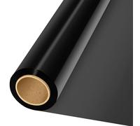 Keadic Cellophane Wrap Roll, 2.3 Mil Thick Translucent Cello Sheets Wrapping Paper for Treats Goodie Gift Baskets Decoration-100Ft X 15” (Black)