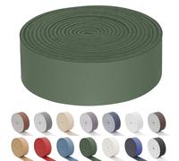 Keadic Faux Leather Strap, 1 Inch Wide 78 Inches Long Tooling Leather Sheets Strips for Stamping Handbag Wallet DIY Leathercraft Projects (Army Green)