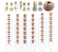 Keadic Small Glass Bottles with Cork Lids - Miniature Potion Bottles for DIY Crafts Decoration