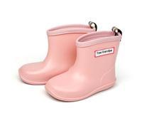 KEAGAN Baby Wellies Waterproof Lightweight Toddler Rain Boots | Anti-Slip Rubber Sole Easy On/Off PVC Wellies for Little Kids Boys Girls, Puddle Jumping School Outdoor Rainy Days