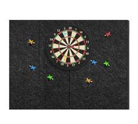 KEAGAN Dart Board Wall Protector Felt Dartboard Wall Protection 47'' x 35'' x 0.5'' Thick Self-Adhesive Spliced Wall Surround Board Dart Board Backing Felt Wall Tiles Cork Dart Board Backer Cork Board