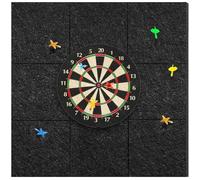 KEAGAN Dart Board Wall Protector Felt Dartboard Wall Protection Self-Adhesive Spliced Wall Surround Board Dart Board Backing Felt Wall Tiles Cork Dart Board Backer Cork Board (9PCS)