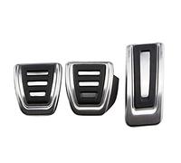 KEAGGJF Auto Stainless Steel Gas Brake Foot Pedal Cover ，for Audi A3 8V 2013 2014 2015 2016 2017 2018 2019 2020 2021 Car Pedals,MT3Pcs