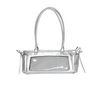 KeAiDMon Anime itabag 10cm doll armpit bag French stick handbag is suitable for animation exhibition and friend party (silvery)